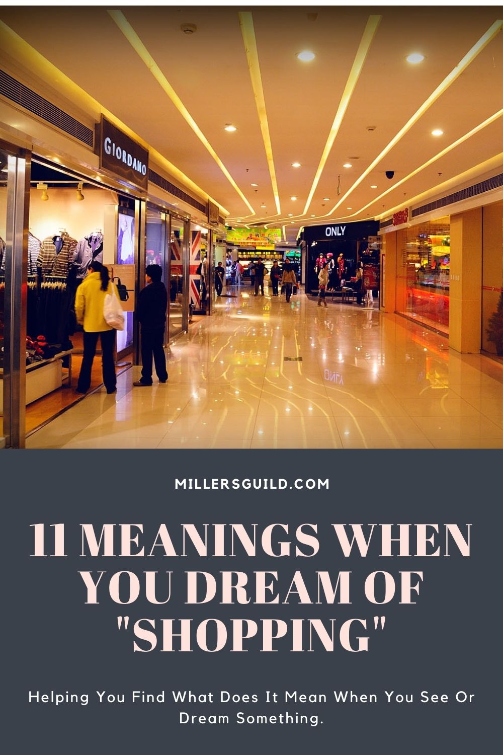 dream about shopping