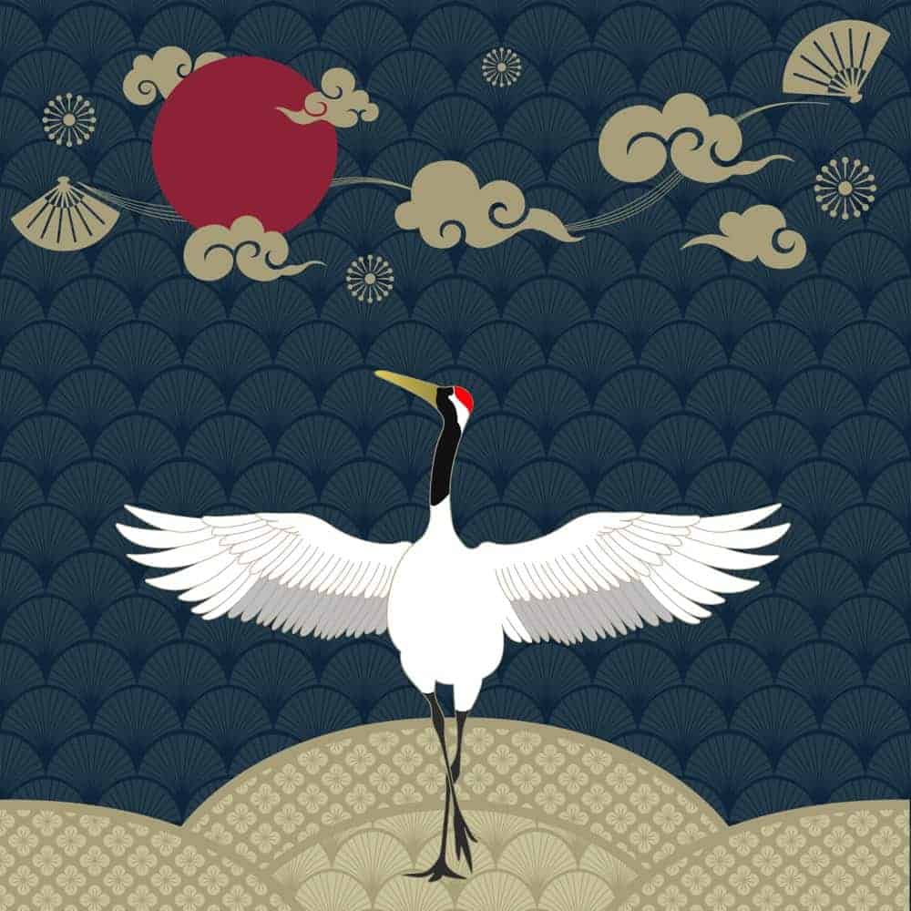 white crane symbolism